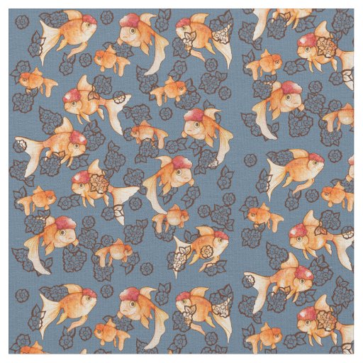 Fancy Oranda Goldfish Fabric