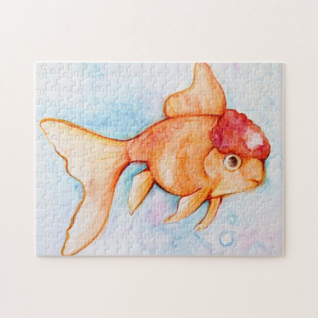Fancy Oranda Goldfish Jigsaw Puzzle (Horizontal)