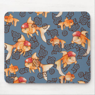 Fancy Oranda Goldfish Mouse Pad