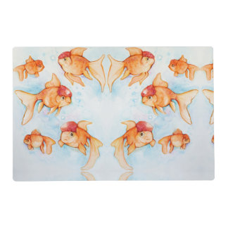 Fancy Oranda Goldfish Placemat