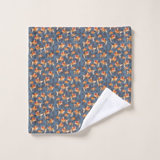Fancy Oranda Goldfish Wash Cloth (Wash Cloth)