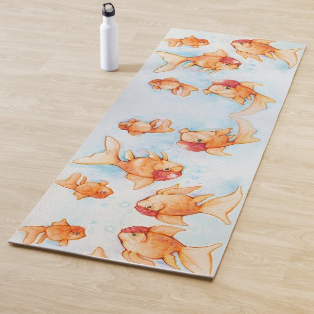 Fancy Oranda Goldfish Yoga Mat (In Situ)