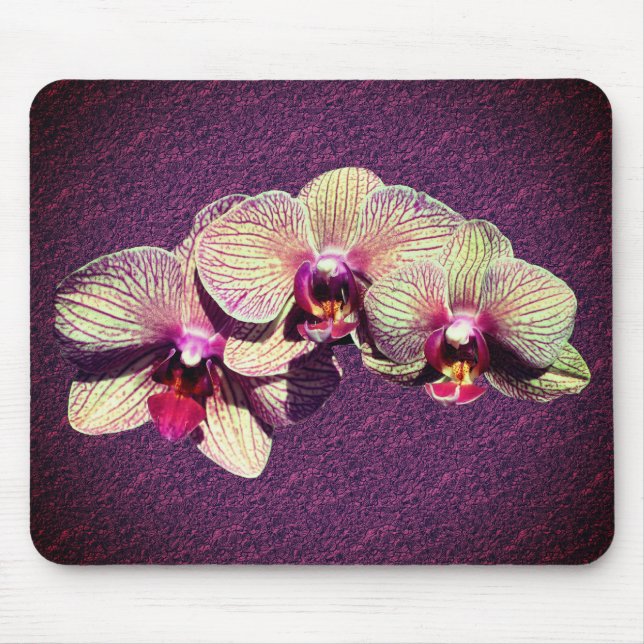 Fancy Orchid Flowers Mouse Pad (Front)