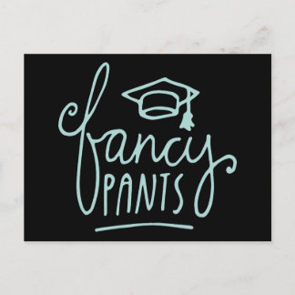 Fancy Pants Funny Grad Postcard