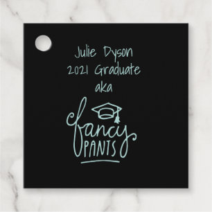 Fancy Pants Funny Graduation Custom  Favor Tags