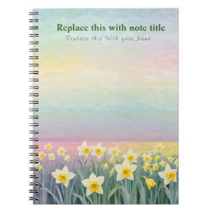 Fancy Pastel Floral Notebook