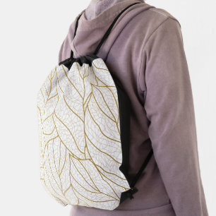 fancy pattern drawstring bag
