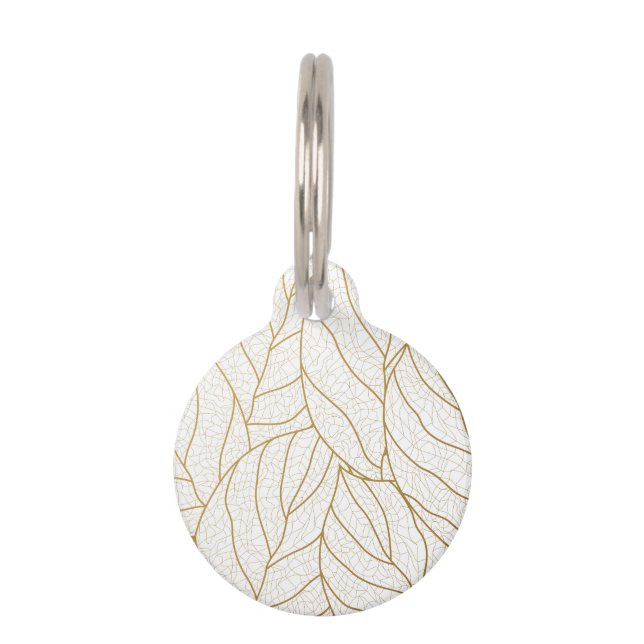 fancy pattern pet ID tag (Front)