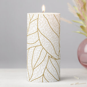 fancy pattern pillar candle