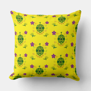 fancy peacock throw pillow