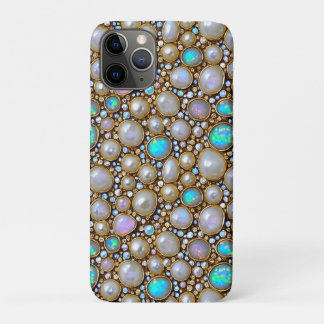Fancy Pearl, Opal and Gems iPhone 11 Pro Case