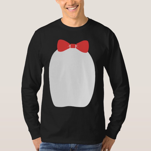 Fancy Penguin Bow Tie Halloween Costume T-Shirt (Front)