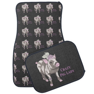 Fancy Pig Lady Car Mat