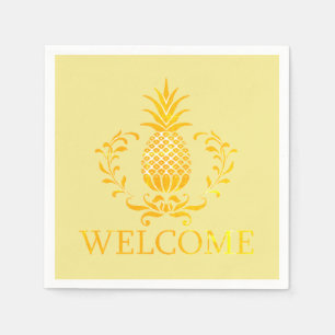 Fancy Pineapple Welcome Napkins