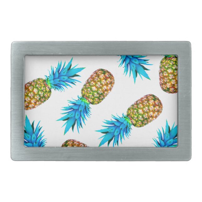 Fancy pineapples belt buckle (Front)