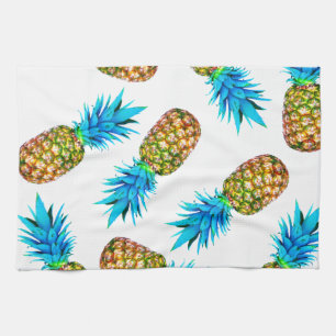 Fancy pineapples kitchen towel