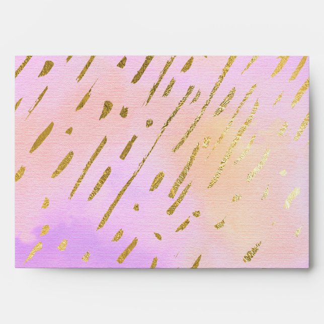 Fancy Pink and Gold Envelope (Front)