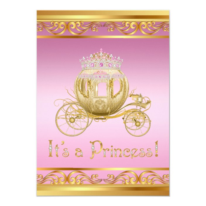 zazzle princess baby shower invitations