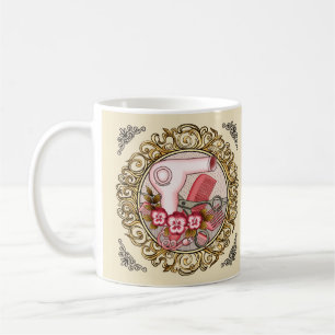 Fancy Pink Pansy Beautician Coffee Mug