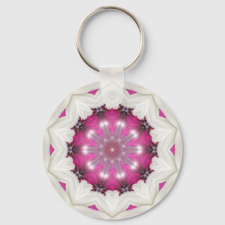 Fancy Pink Star Keychain
