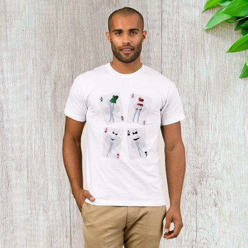 Fancy Playing Cards Mens T_Shirt