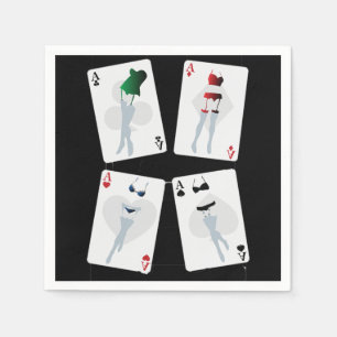 Fancy Playing Cards Paper Napkins