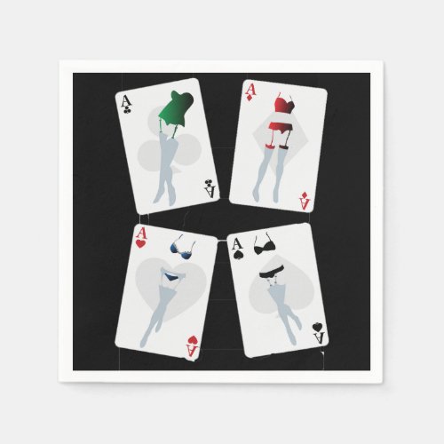 Fancy Playing Cards Paper Napkins