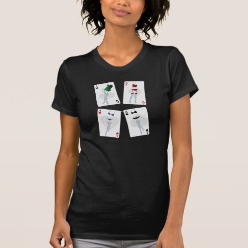 Fancy Playing Cards Womens T_Shirt