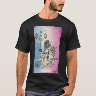 Fancy Poodle in Paris T-Shirt