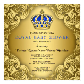 Prince Themed Baby Shower Invitations 1
