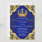 Fancy Prince Baby Shower Blue and Gold