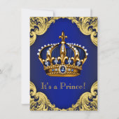 Fancy Prince Baby Shower Invitations (Front)