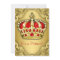 Fancy Prince Baby Shower Red and Gold