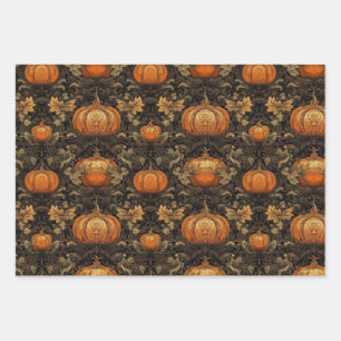 Fancy Pumpkins Wrapping Paper Sheets