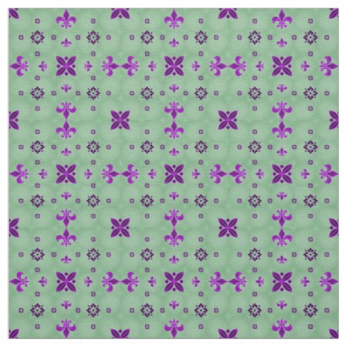 Fancy Purple and Green Fabric