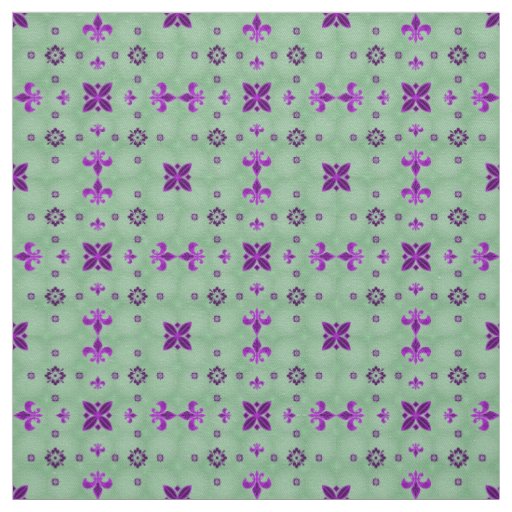 Fancy Purple and Green Fabric