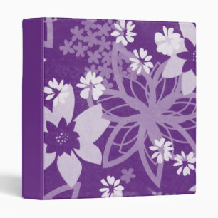 Fancy Purple Floral Binder