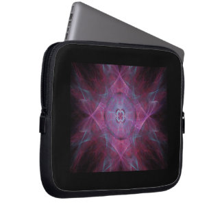 Fancy Purple Fractal Electronics Bag