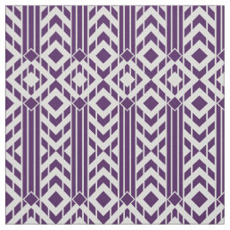Fancy Purple &amp; Grey Chevron Stripes Fabric