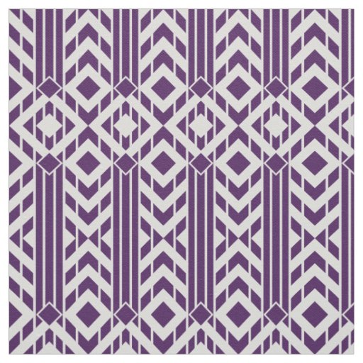 Fancy Purple & Grey Chevron Stripes Fabric