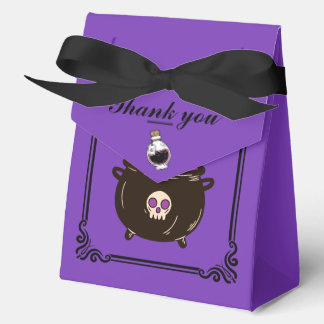 Fancy Purple Magick Halloween Favor Boxes