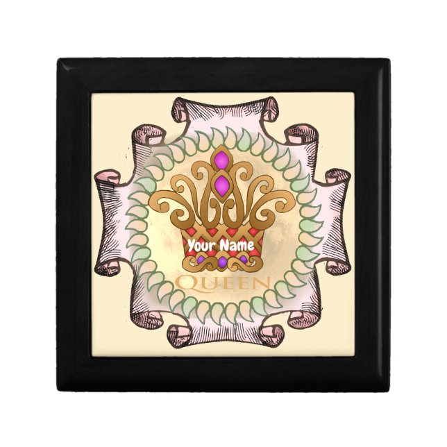 Fancy Queen Crown  Gift Box (Front)