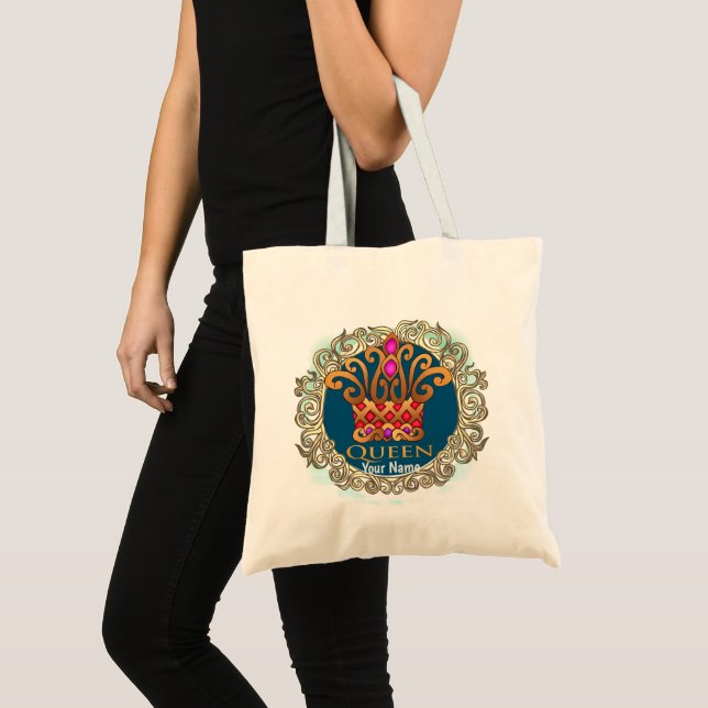 Fancy Queen Crown  tote bag (Front (Product))