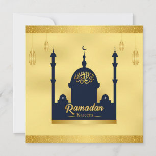 Fancy Ramadan Kareem Arabic Gold Muslim Holiday