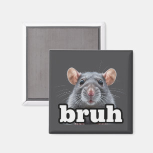 Fancy Rat Rodent Owner Meme Bruh Pet Rat Lover Magnet