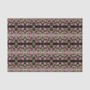 Fancy Red Floral Tissue Paper