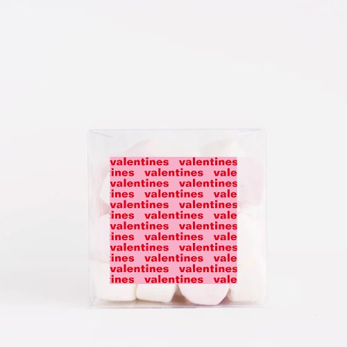Fancy Red  Pink Valentines Pattern Square Sticker