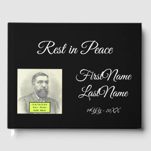 Fancy, Respectable Funeral/Memorial Guest Book