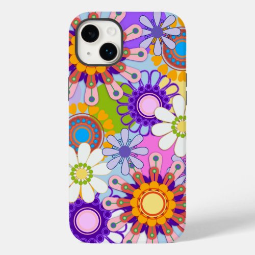 Fancy Retro Flowers Case_Mate iPhone 14 Plus Case