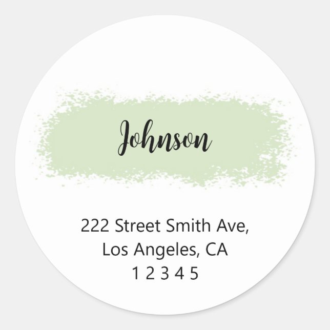 Fancy Return Address Labels (Front)